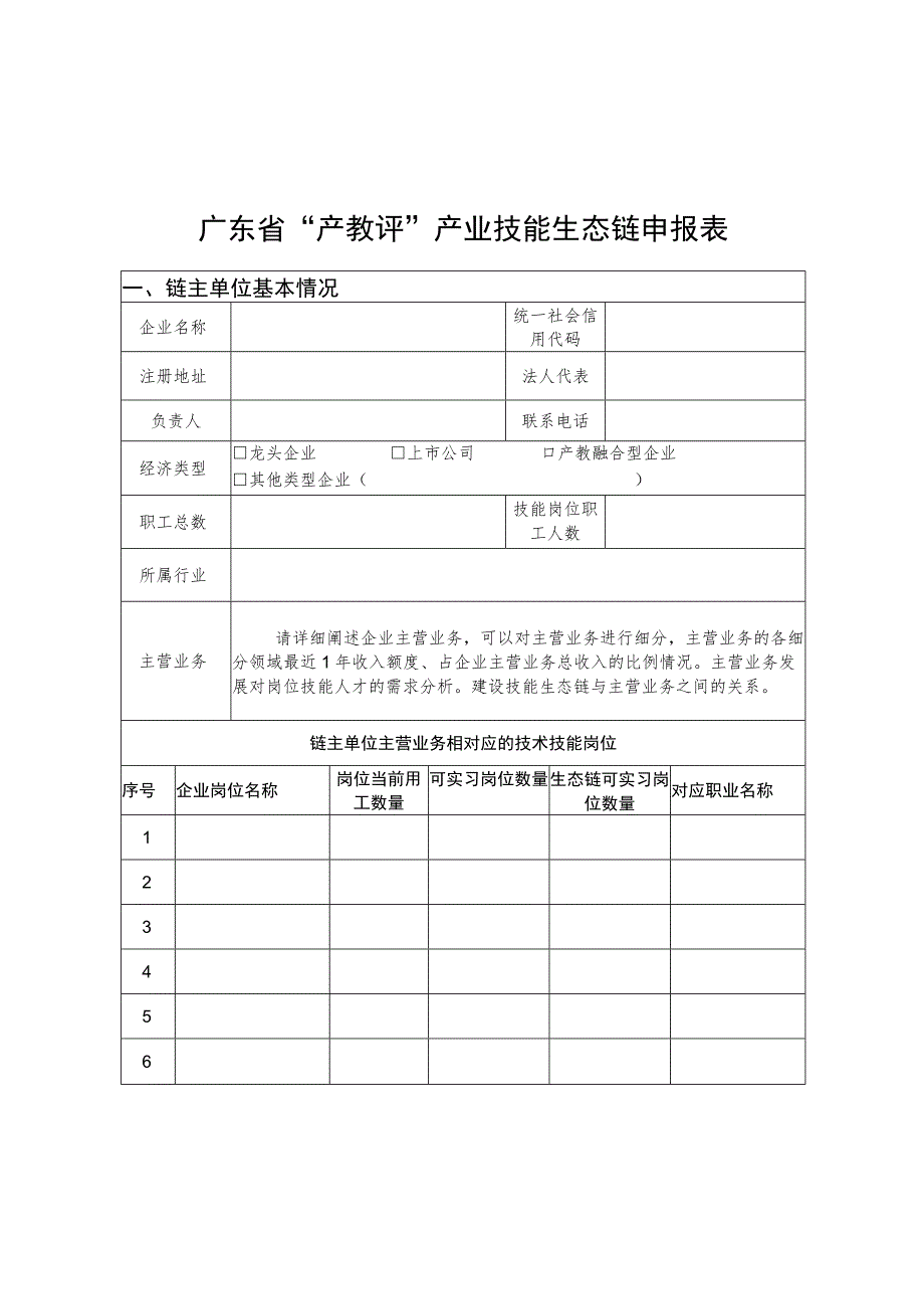 广东省“产教评”产业技能生态链申报表.docx_第1页