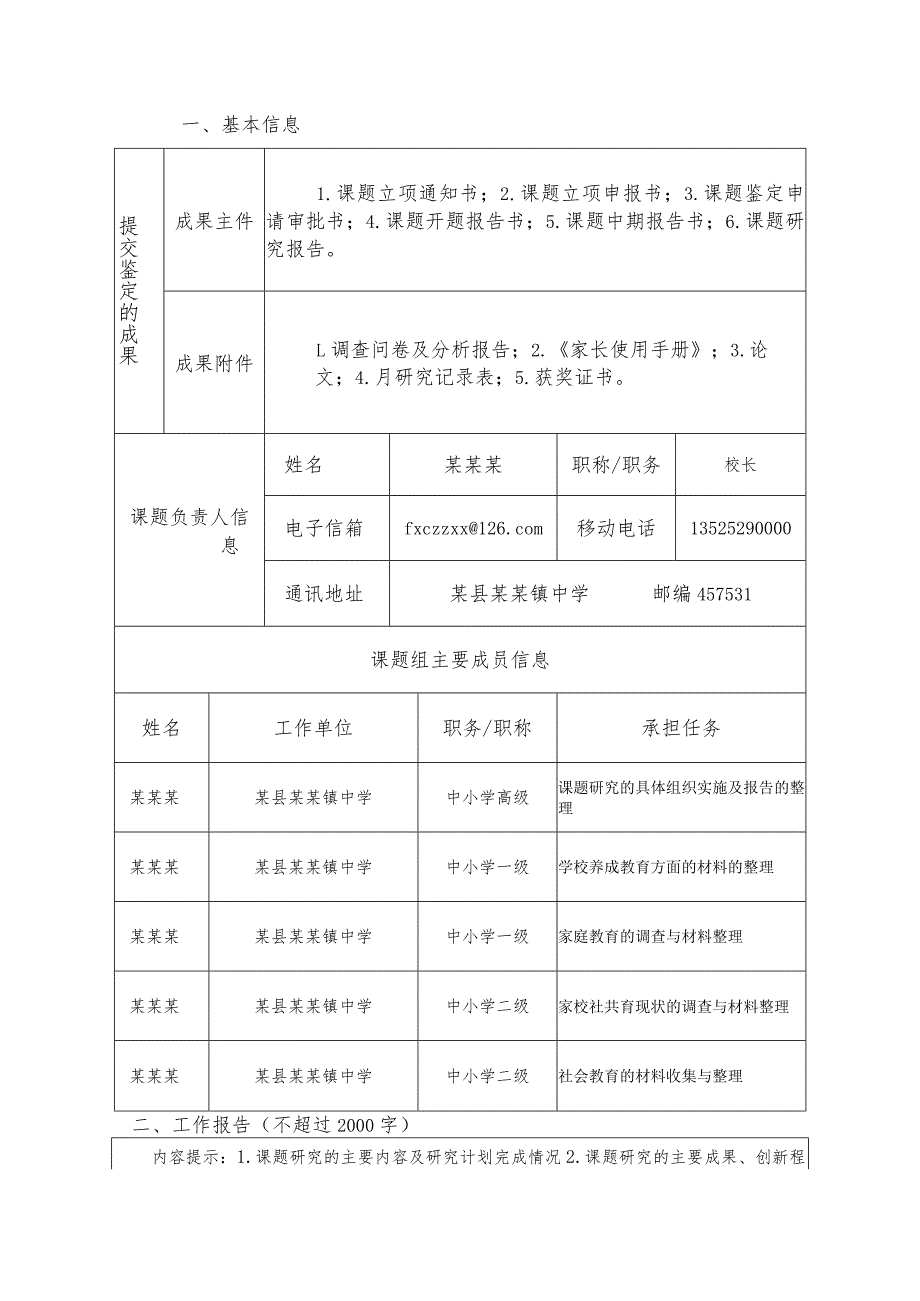 课题《农村中学家校社共育创新实践的探索研究》鉴定结项申请审批书.docx_第3页