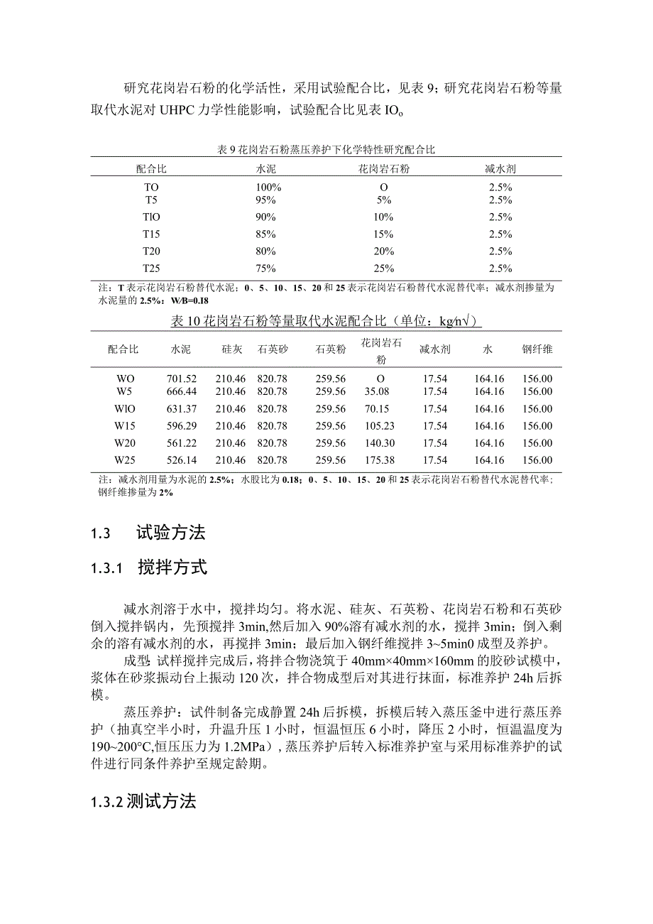 花岗岩石粉替代部分水泥的UHPC力学性能研究.docx_第3页