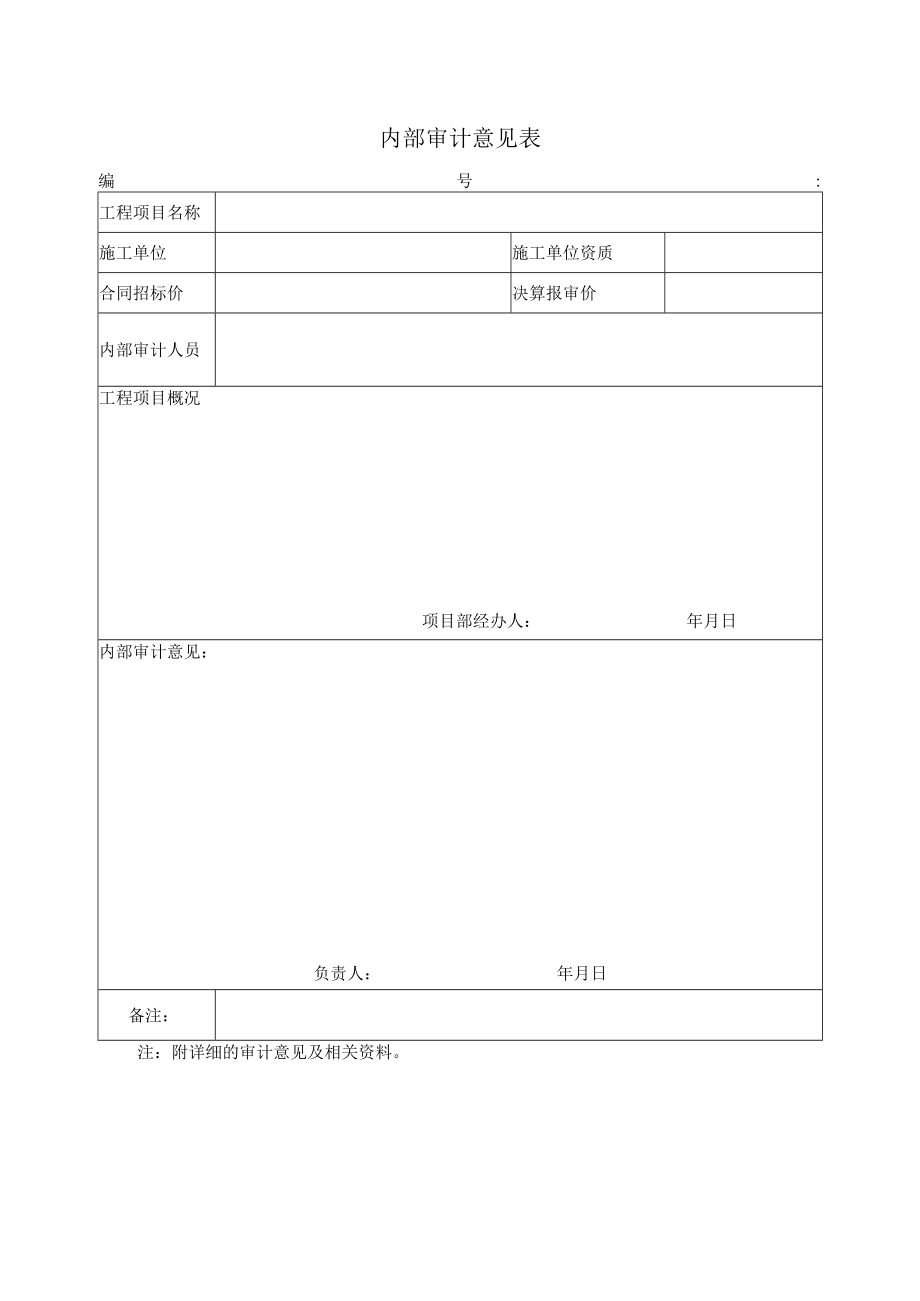 内部审计意见表.docx_第1页