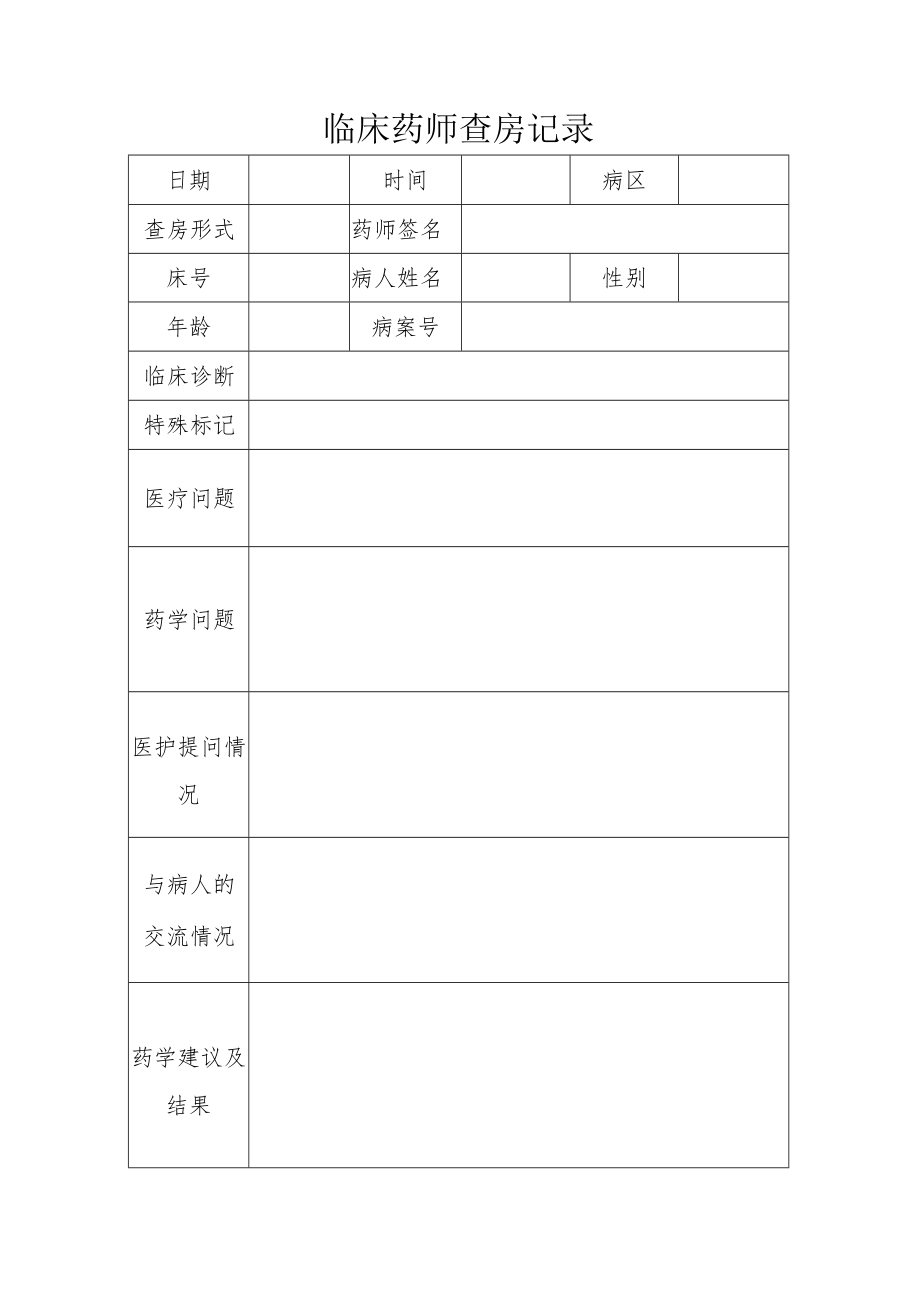 医院开展临床药学工作方案.docx_第3页