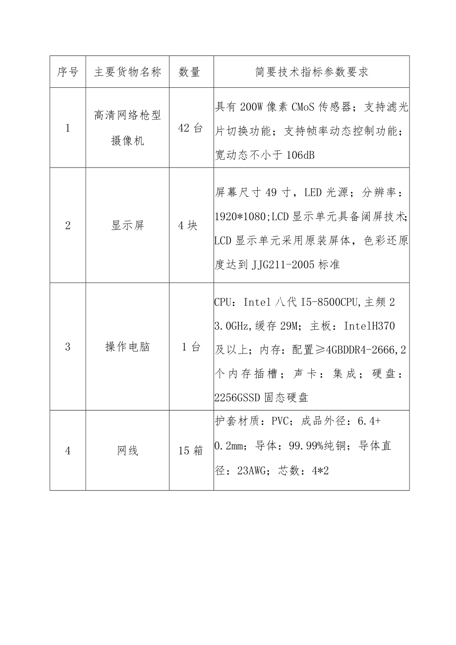 简要技术指标参数要求.docx_第1页