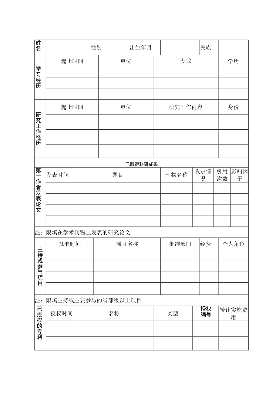 东北大学博士后科研基金申请表.docx_第2页