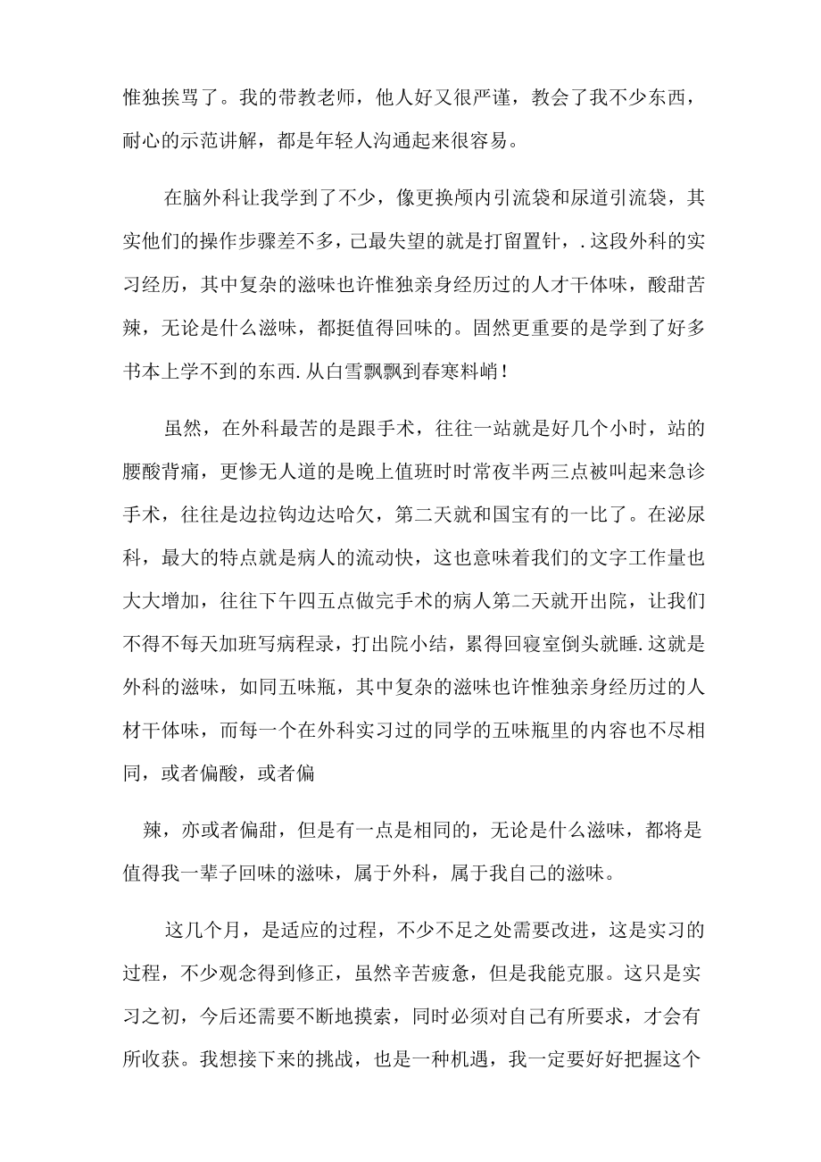 精选护士实习自我鉴定模板九篇.docx_第2页