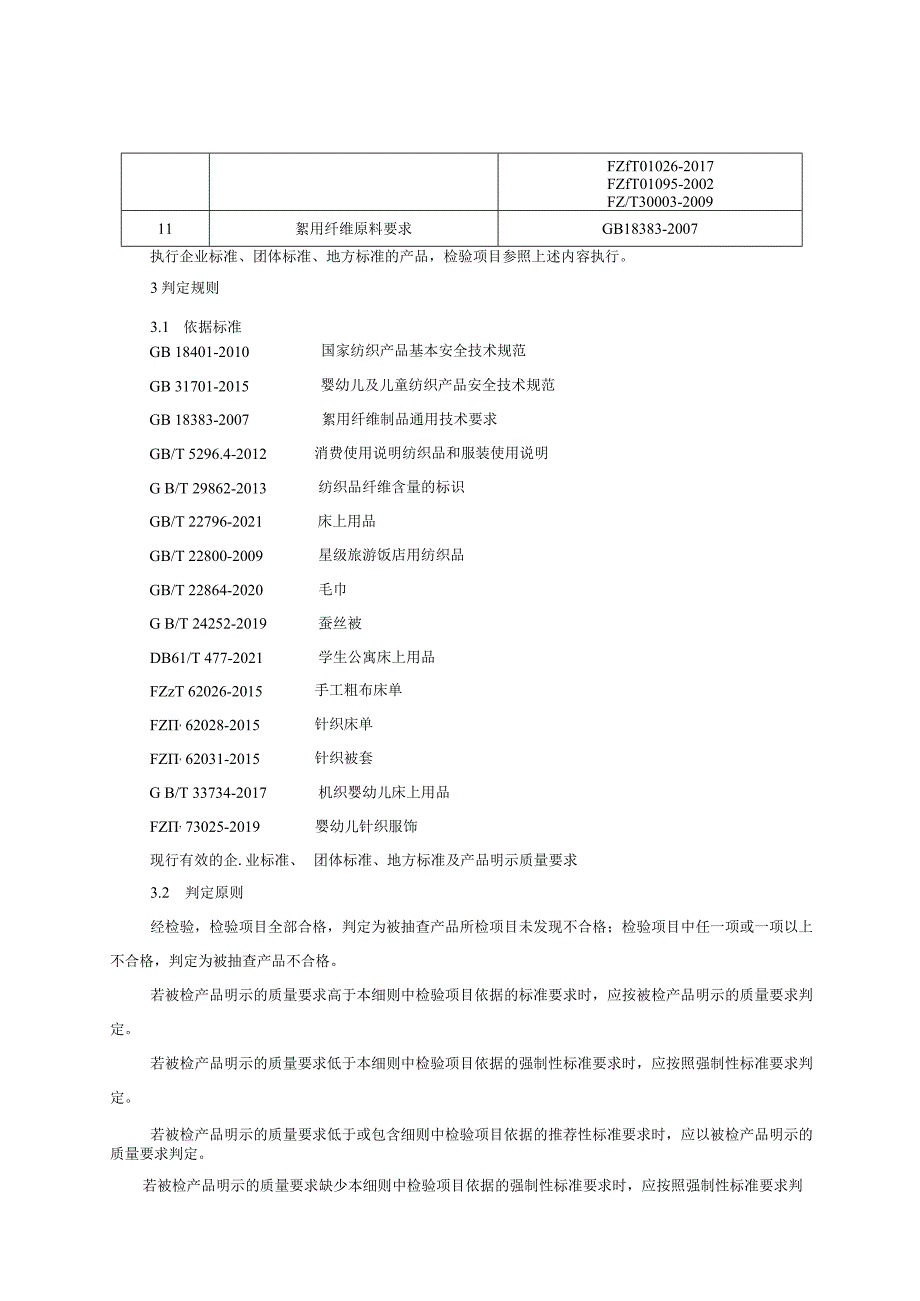 床上用品产品质量监督抽查实施细则.docx_第3页