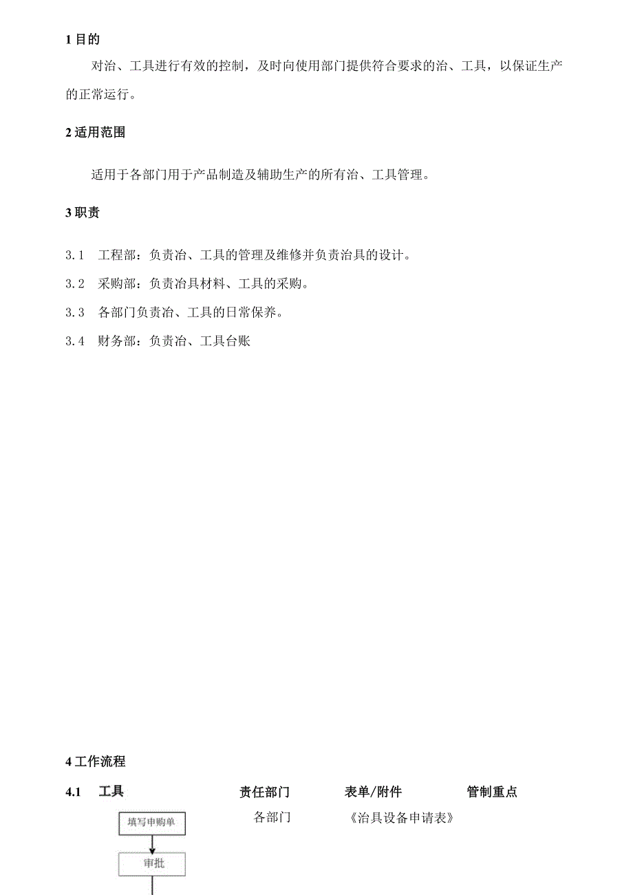 工治具管理及申请办法.docx_第1页