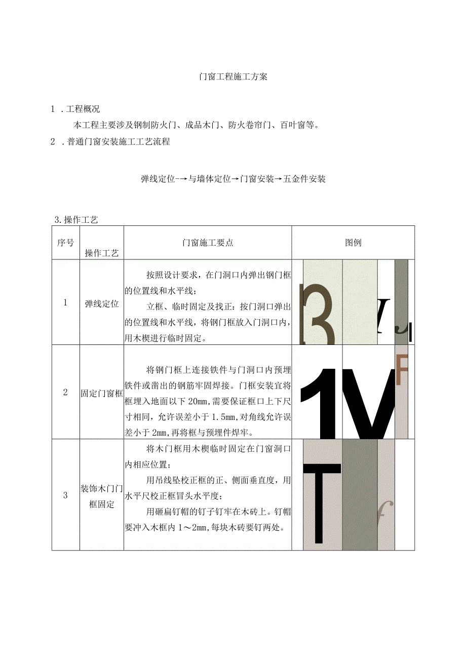 门窗工程施工方案.docx_第1页