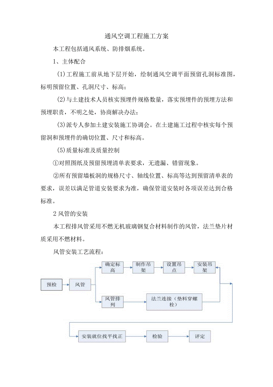 通风空调工程施工方案.docx_第1页