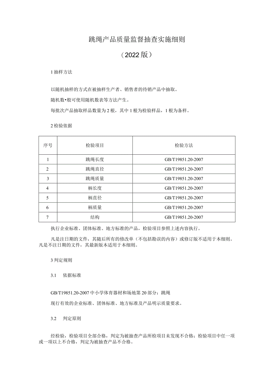 跳绳产品质量监督抽查实施细则（2022年版）.docx_第1页