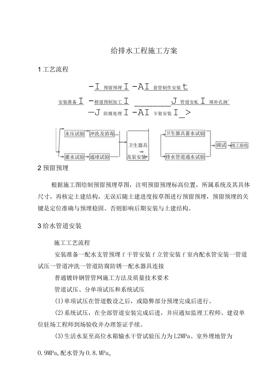 给排水工程施工方案(5).docx_第1页