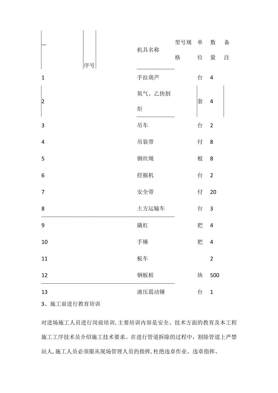 给水管道装置拆除实施方案.docx_第3页