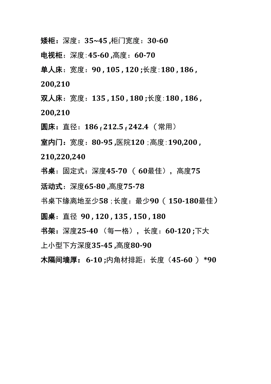 人体工程学在家装、工装室内设计尺寸表.docx_第3页