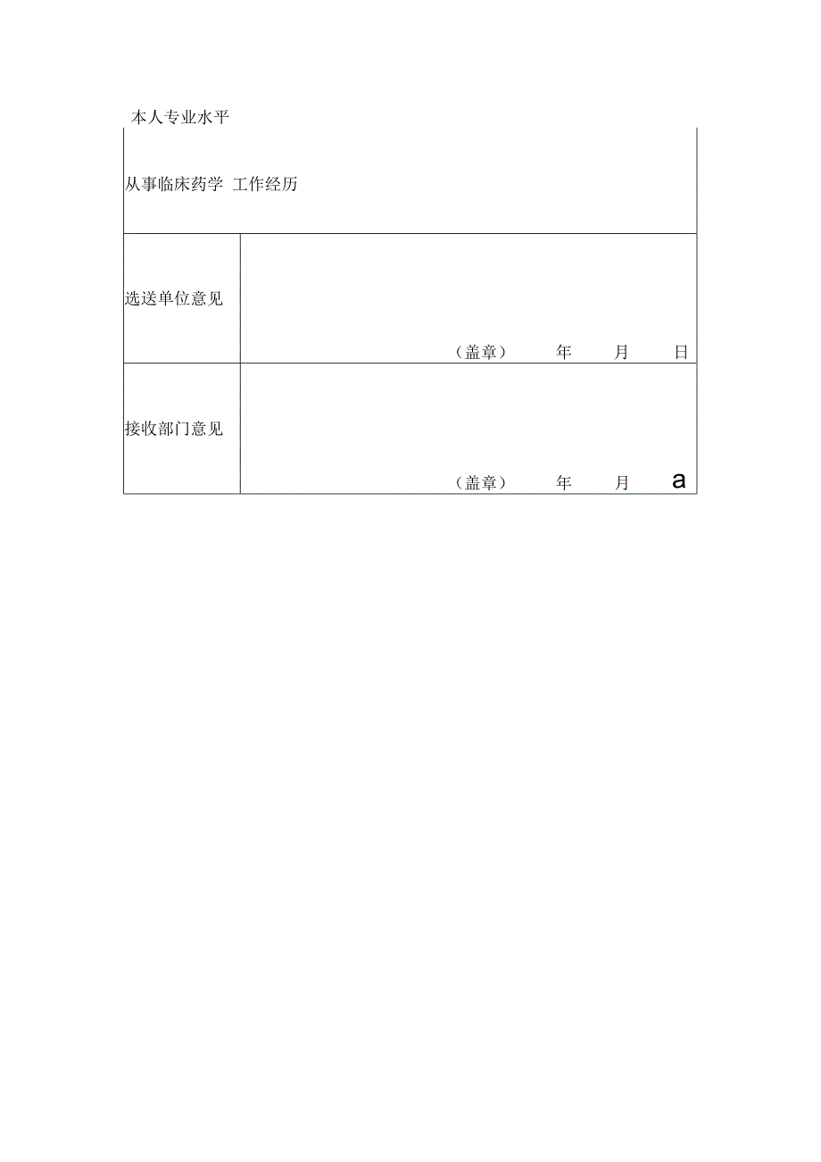 常德市第一人民医院中华医学会临床药师培训中心学员申请表.docx_第2页