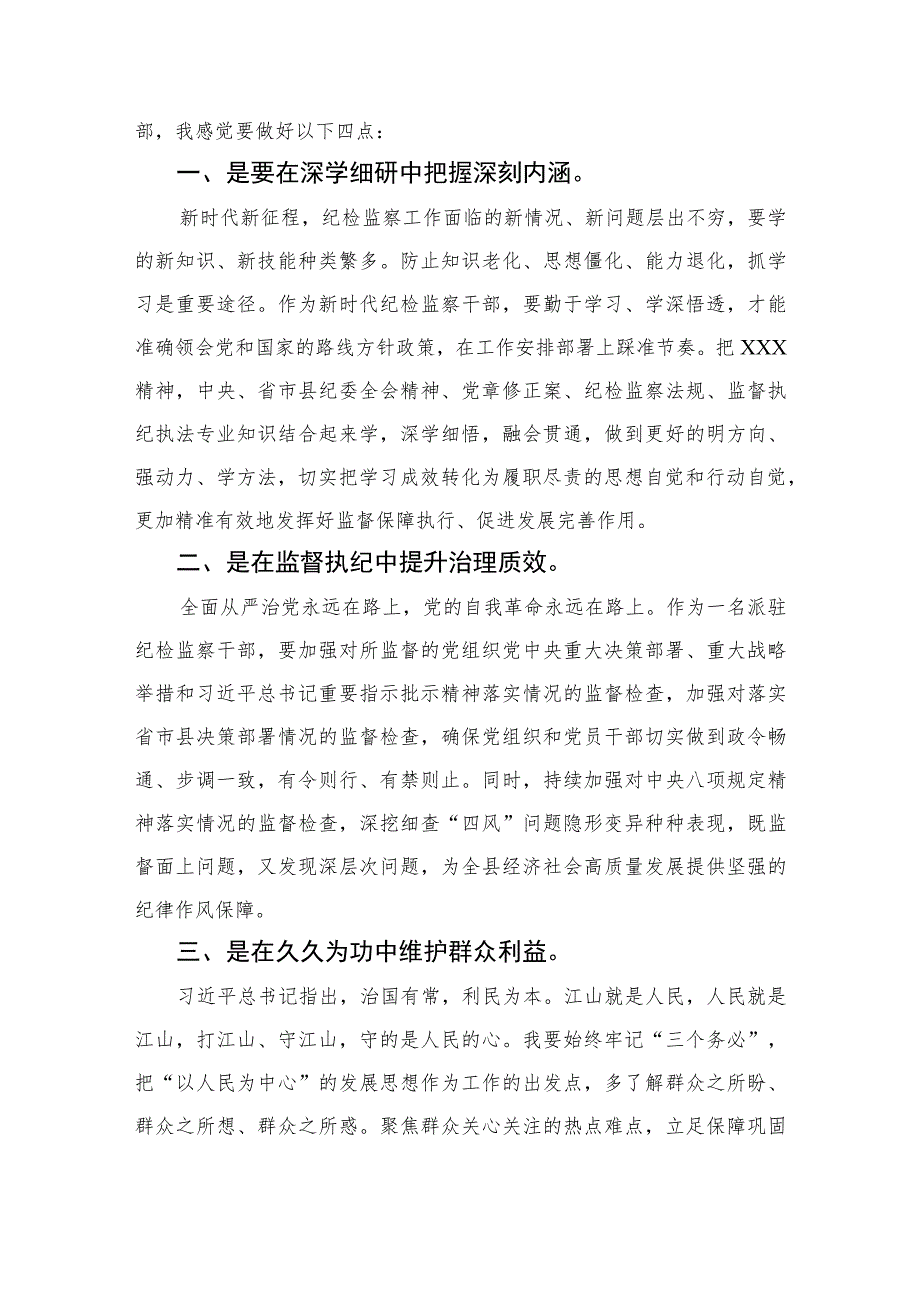 2023年纪检监察干部队伍教育整顿心得体会精选（共六篇）汇编供参考.docx_第3页