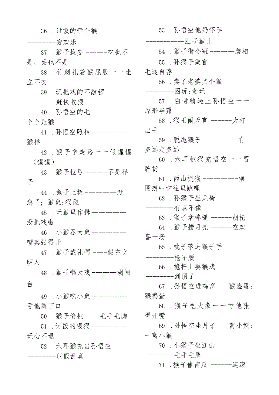 猴子的歇后语.docx_第2页