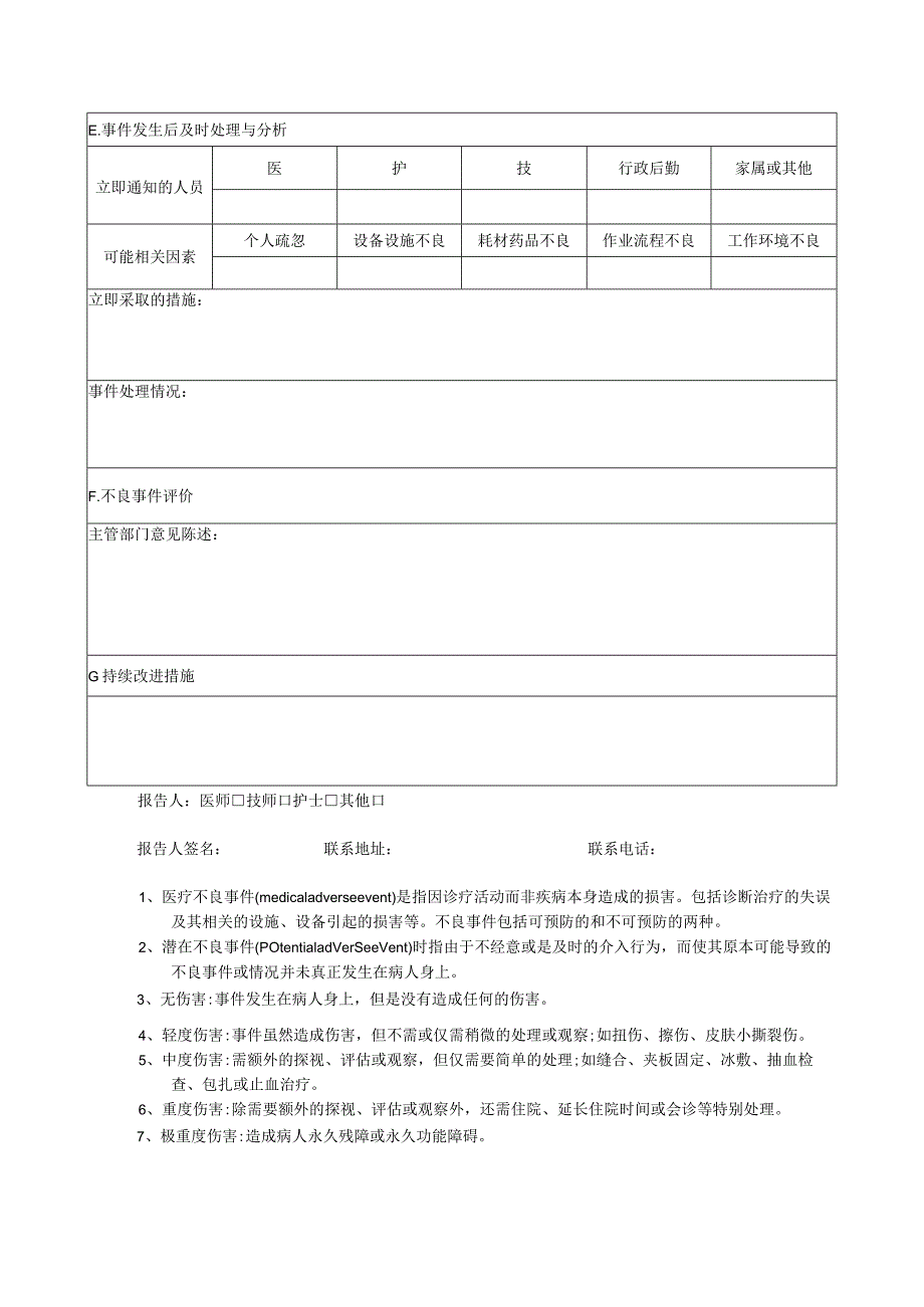 医疗(安全)不良事件登记表.docx_第2页