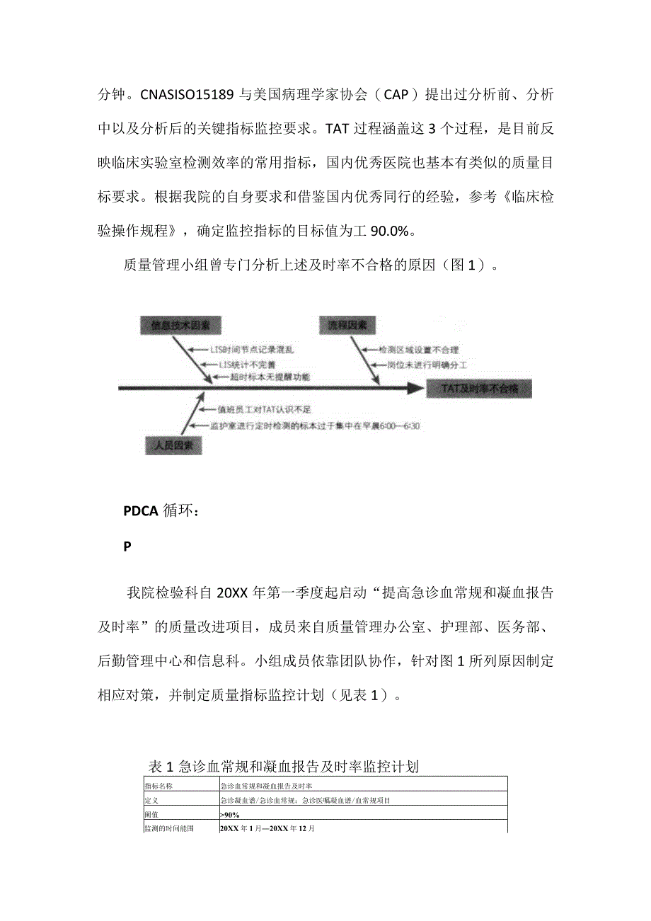 检验科等多部门运用PDCA循环提升急诊血常规和凝血报告的及时率.docx_第2页