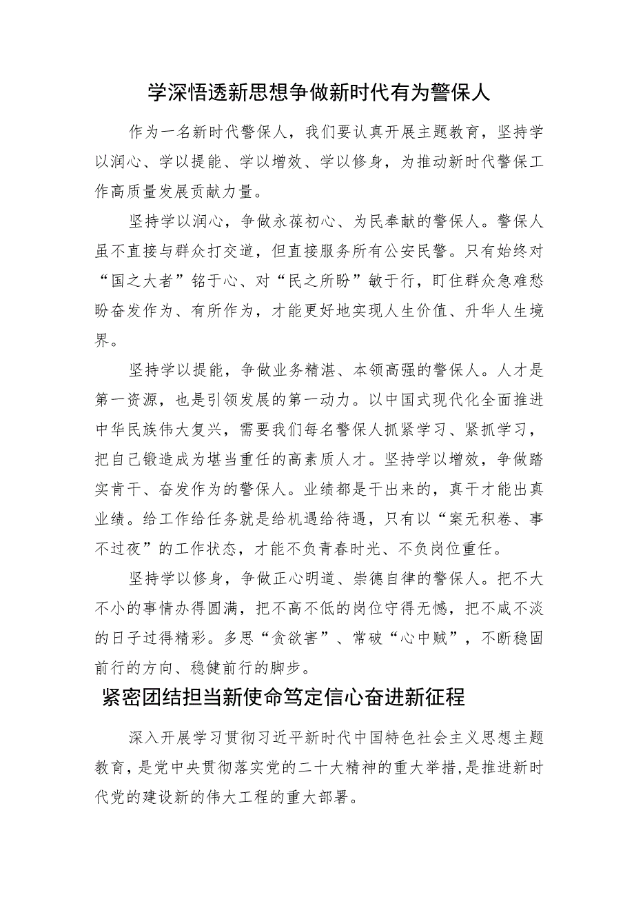 党总支主题教育专题研讨发言材料汇编（5篇）（公安系统）.docx_第3页