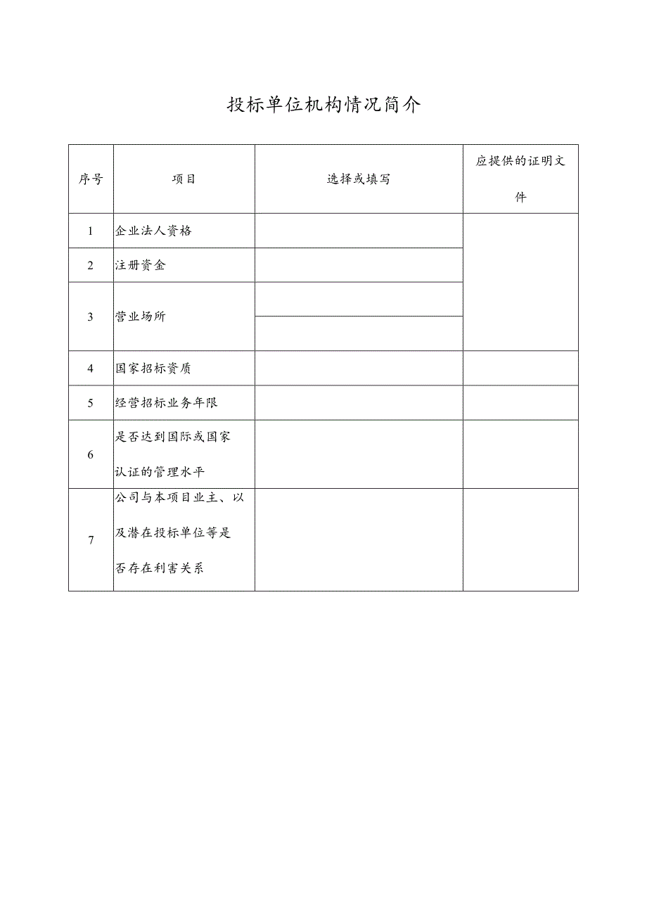 投标单位机构情况简介.docx_第1页