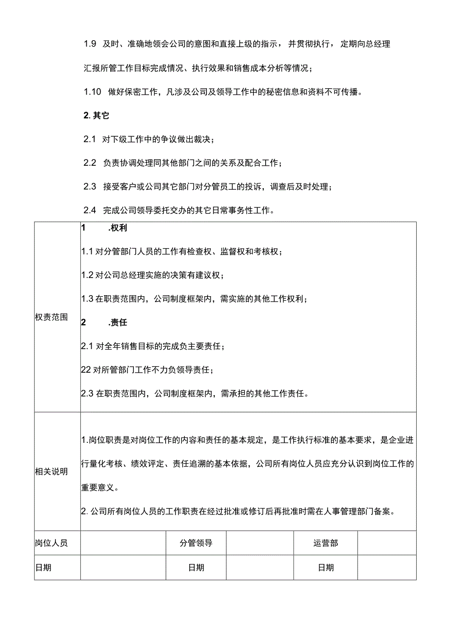 销售副总岗位职责说明书.docx_第2页