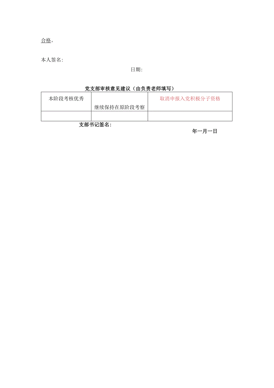 学院建党对象阶段自评表.docx_第2页