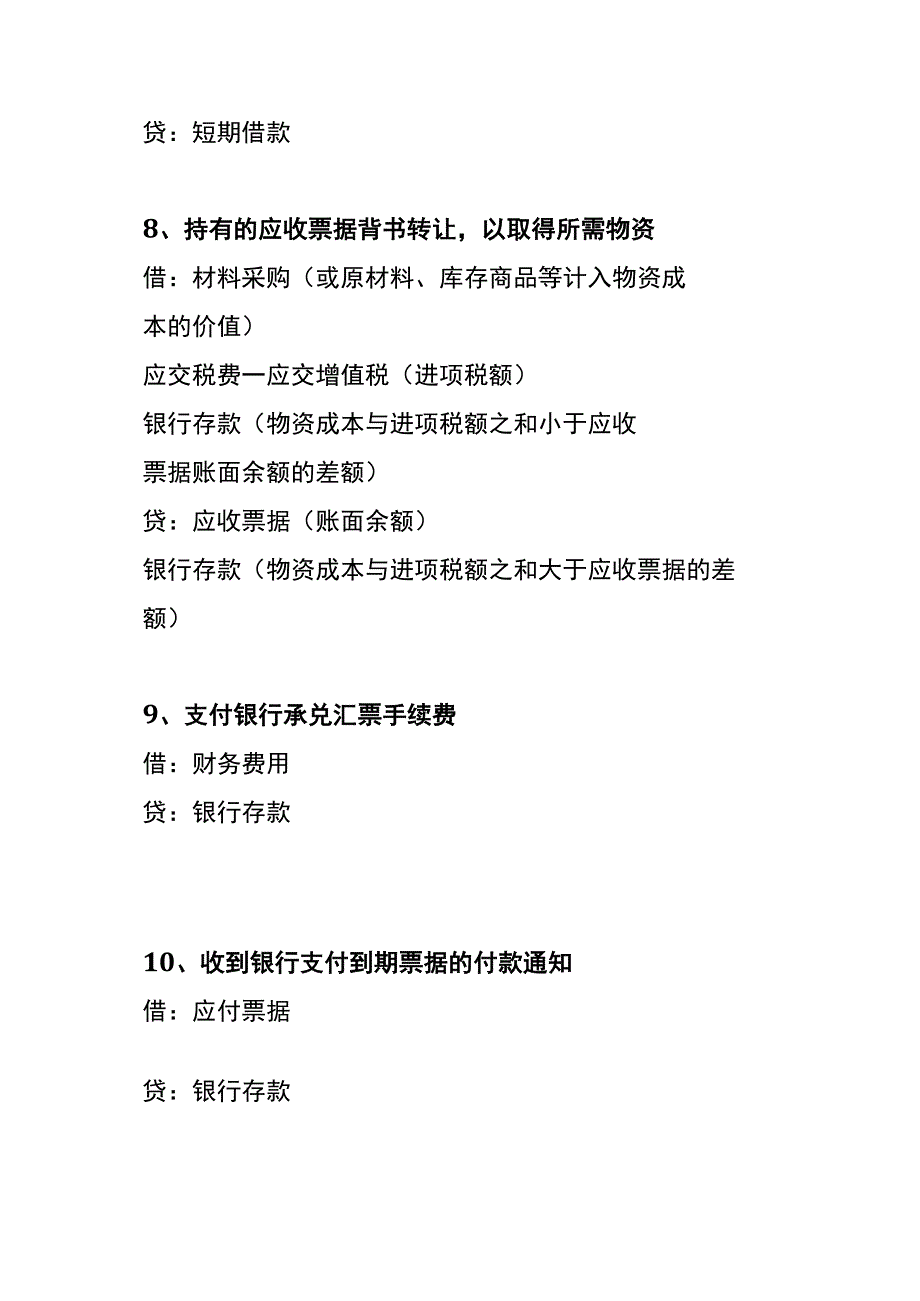 持有的应收票据背书转让的会计账务处理分录.docx_第3页