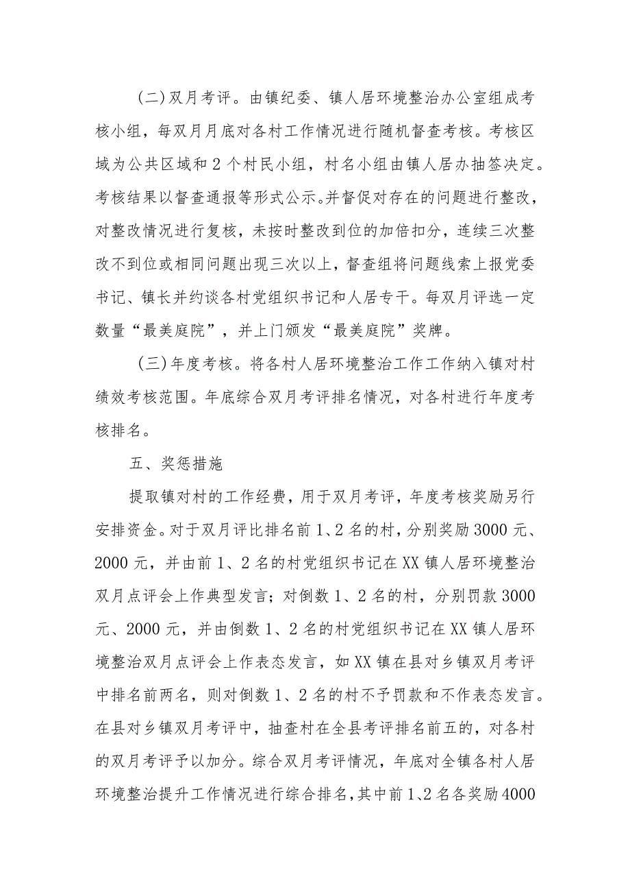 XX镇农村人居环境整治工作考核办法.docx_第2页