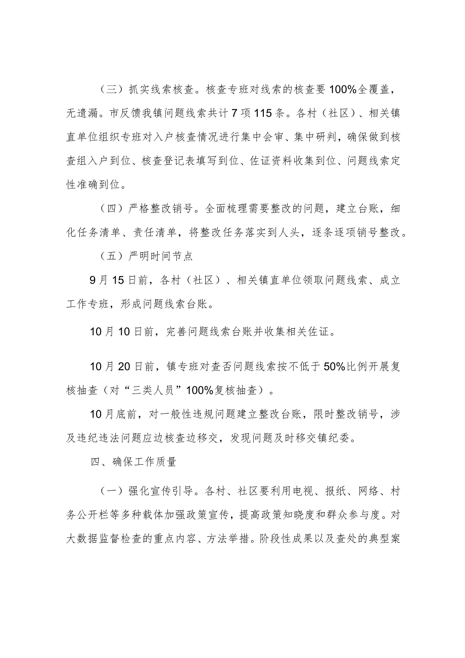 XX镇关于运用“乡村振兴和民生领域政策落实监察系统”开展监督检查工作的实施方案.docx_第3页