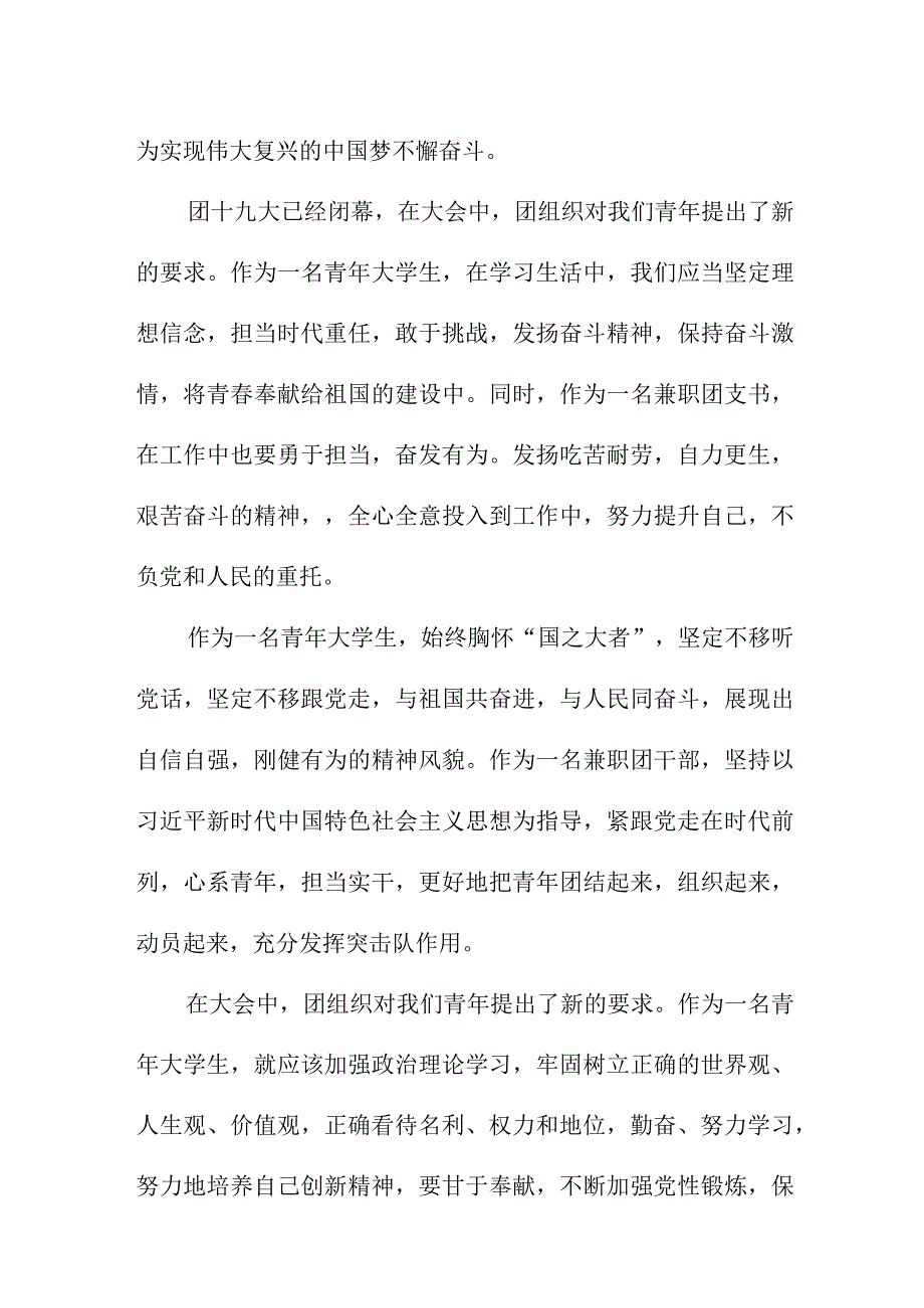 派出所学习贯彻共青团第十九次全国代表大会精神个人心得体会 （5份）.docx_第2页