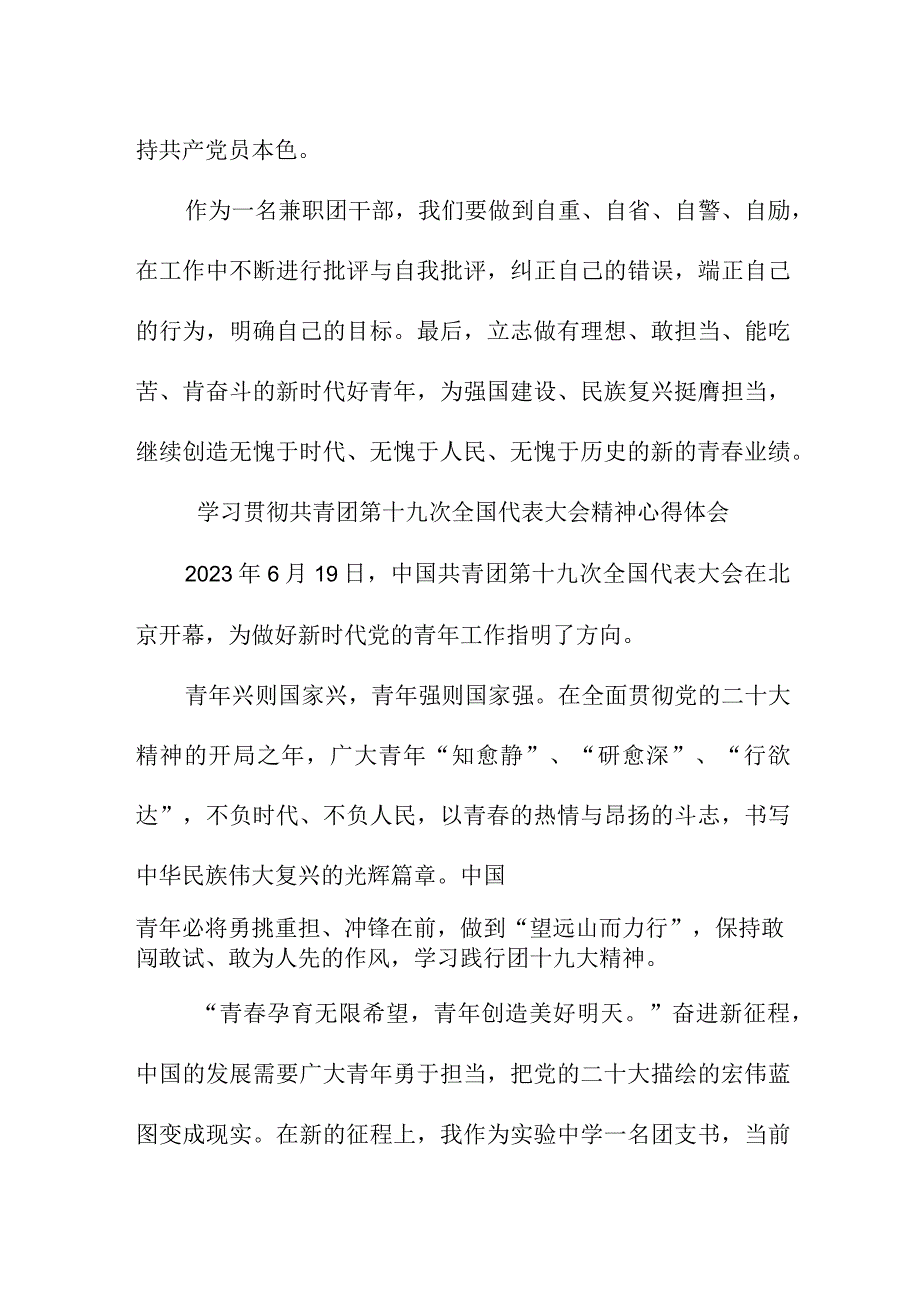 派出所学习贯彻共青团第十九次全国代表大会精神个人心得体会 （5份）.docx_第3页