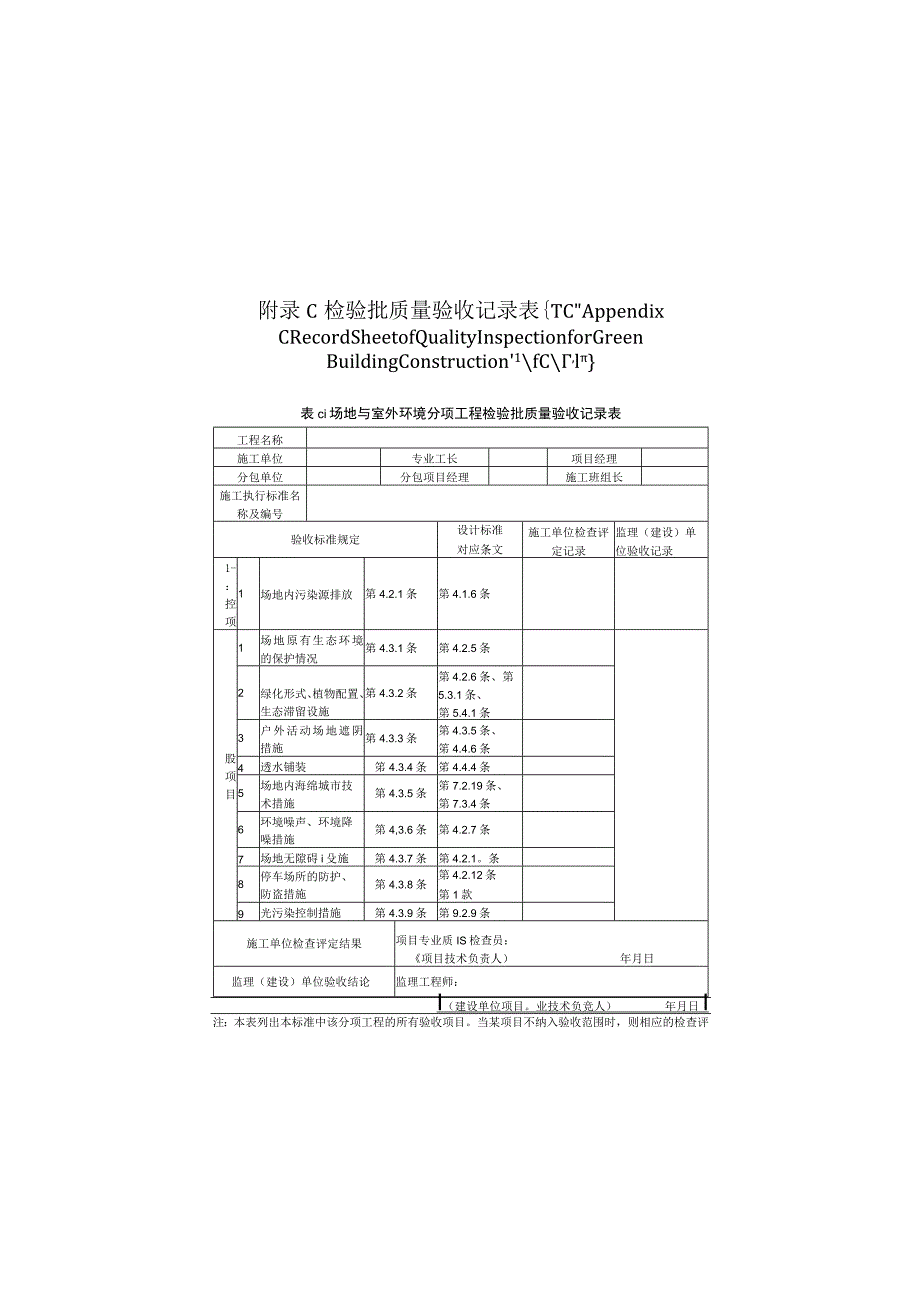 附录B 绿色建筑分部工程质量验收表.docx_第3页