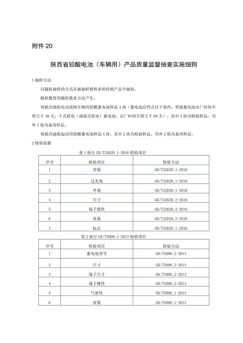 陕西省铅酸蓄电池（车辆用）产品质量监督抽查实施细则.docx_第1页