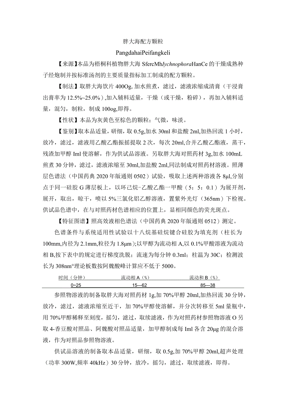 黑龙江省中药胖大海配方颗粒.docx_第1页