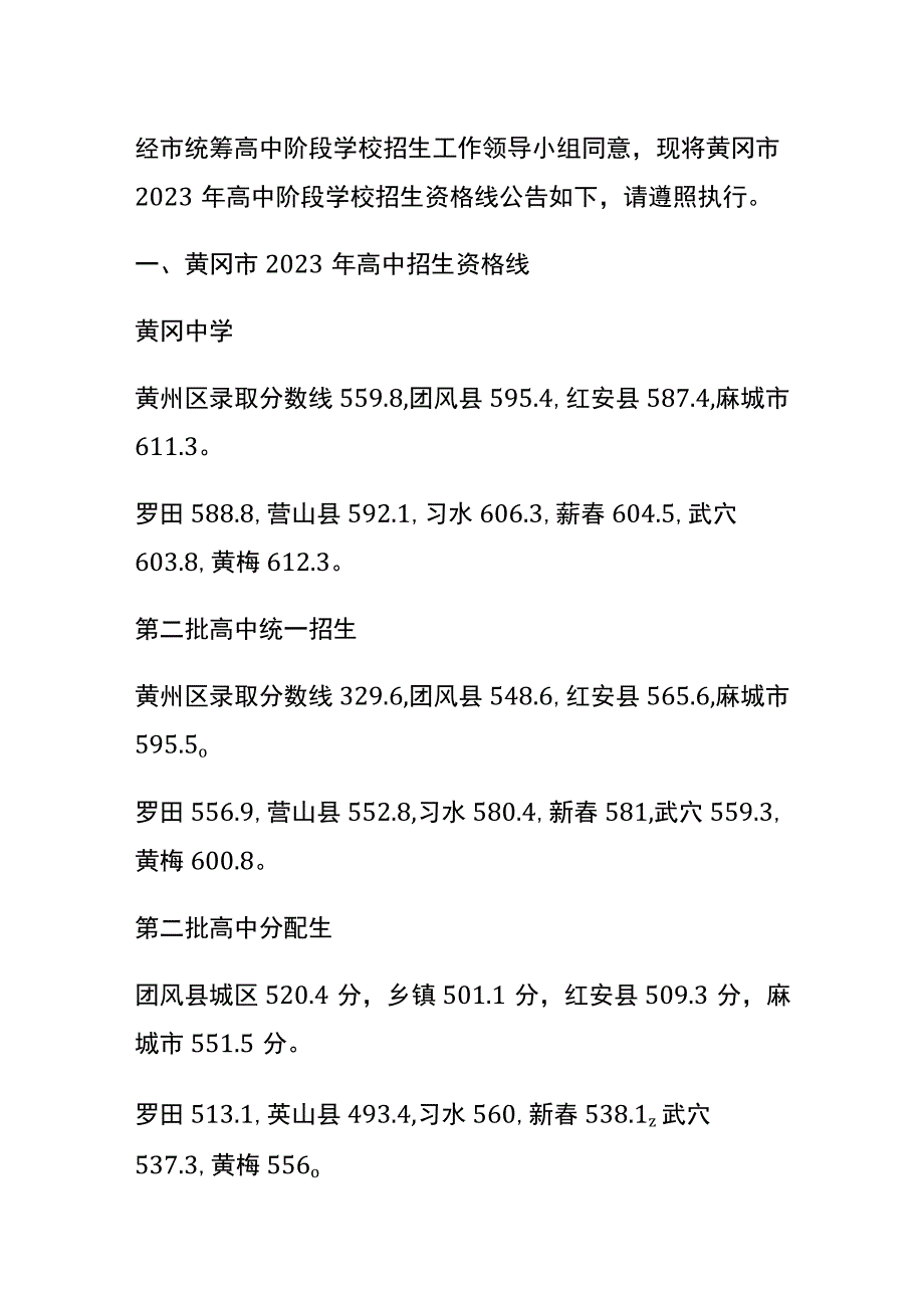 红安一中录取分数线.docx_第2页