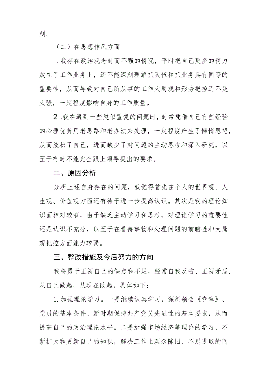 2023纪检巡察干部教育整顿学习党性分析报告范文精选版【五篇】.docx_第2页