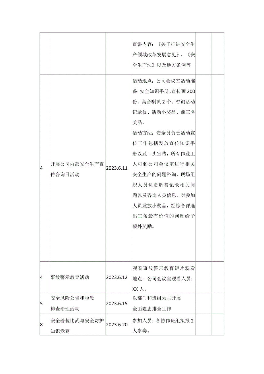 安全生产月活动内容及计划安排（2023）.docx_第2页