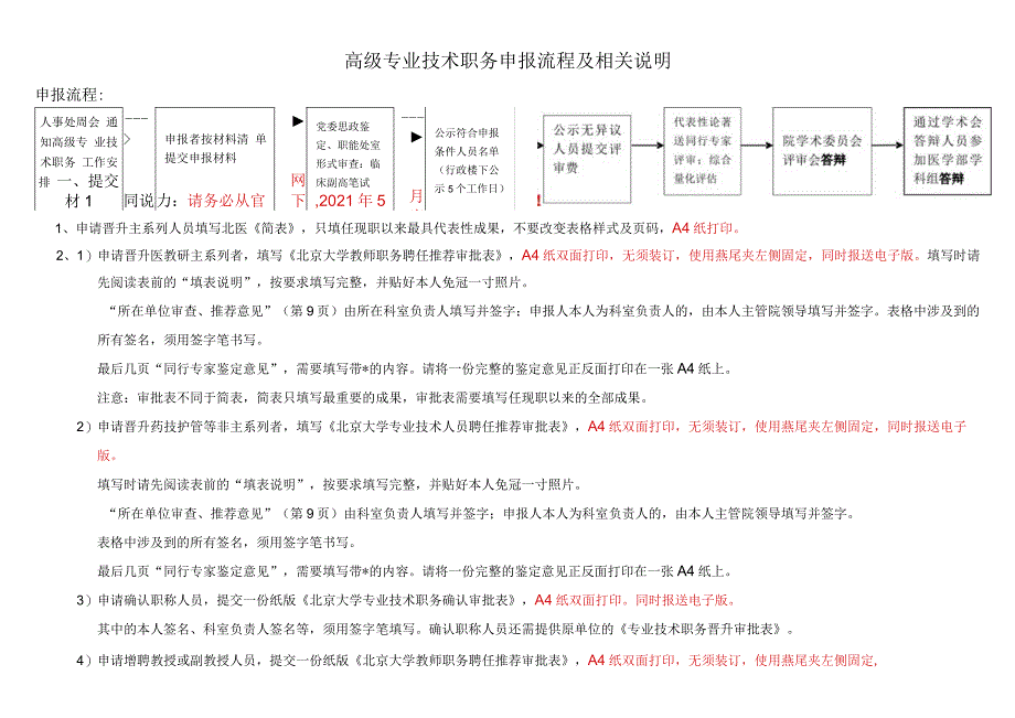 高级专业技术职务申报流程及相关说明.docx_第1页