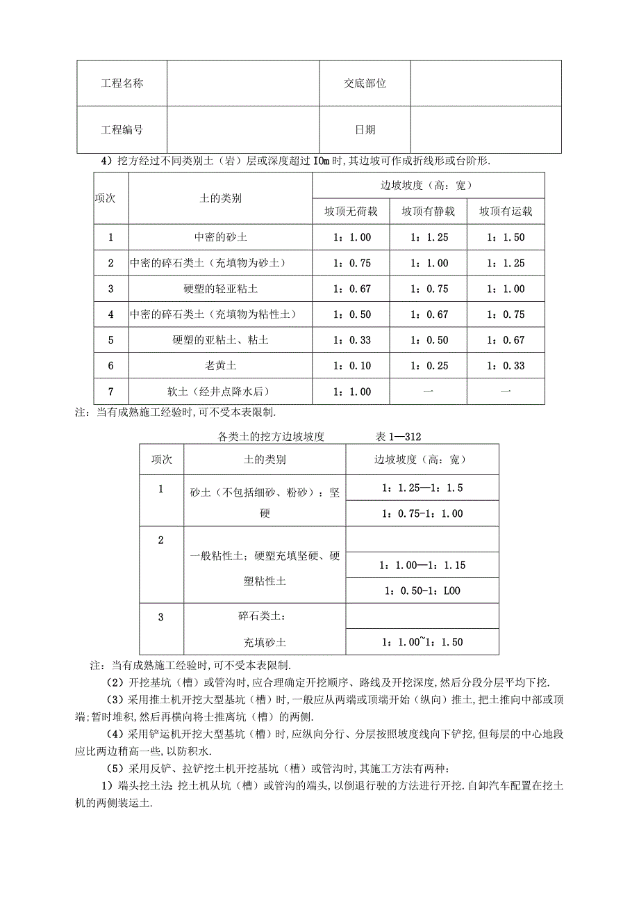 机械挖土技术交底工程文档范本.docx_第2页
