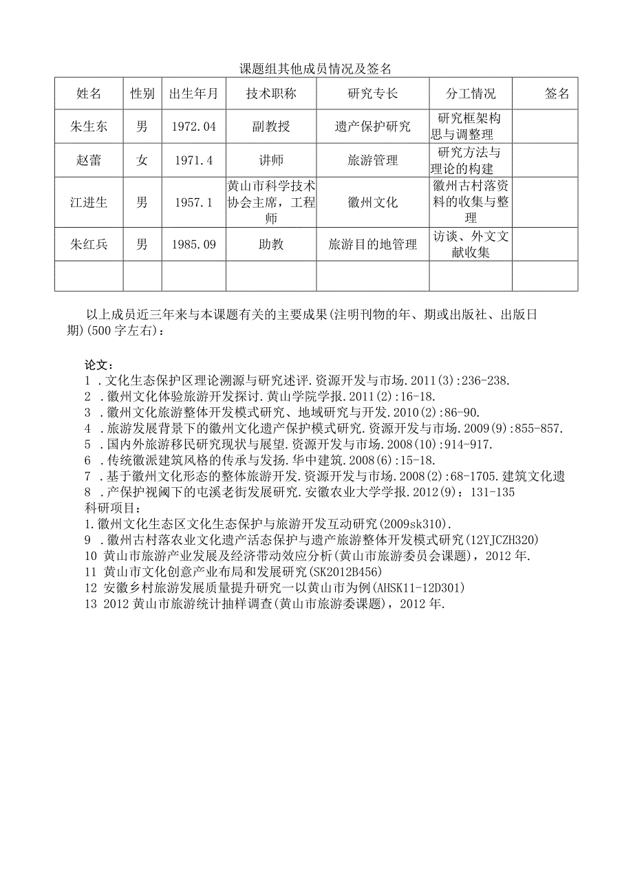 黄山学院人文社会科学研究项目徽州文化类课题申请书.docx_第2页