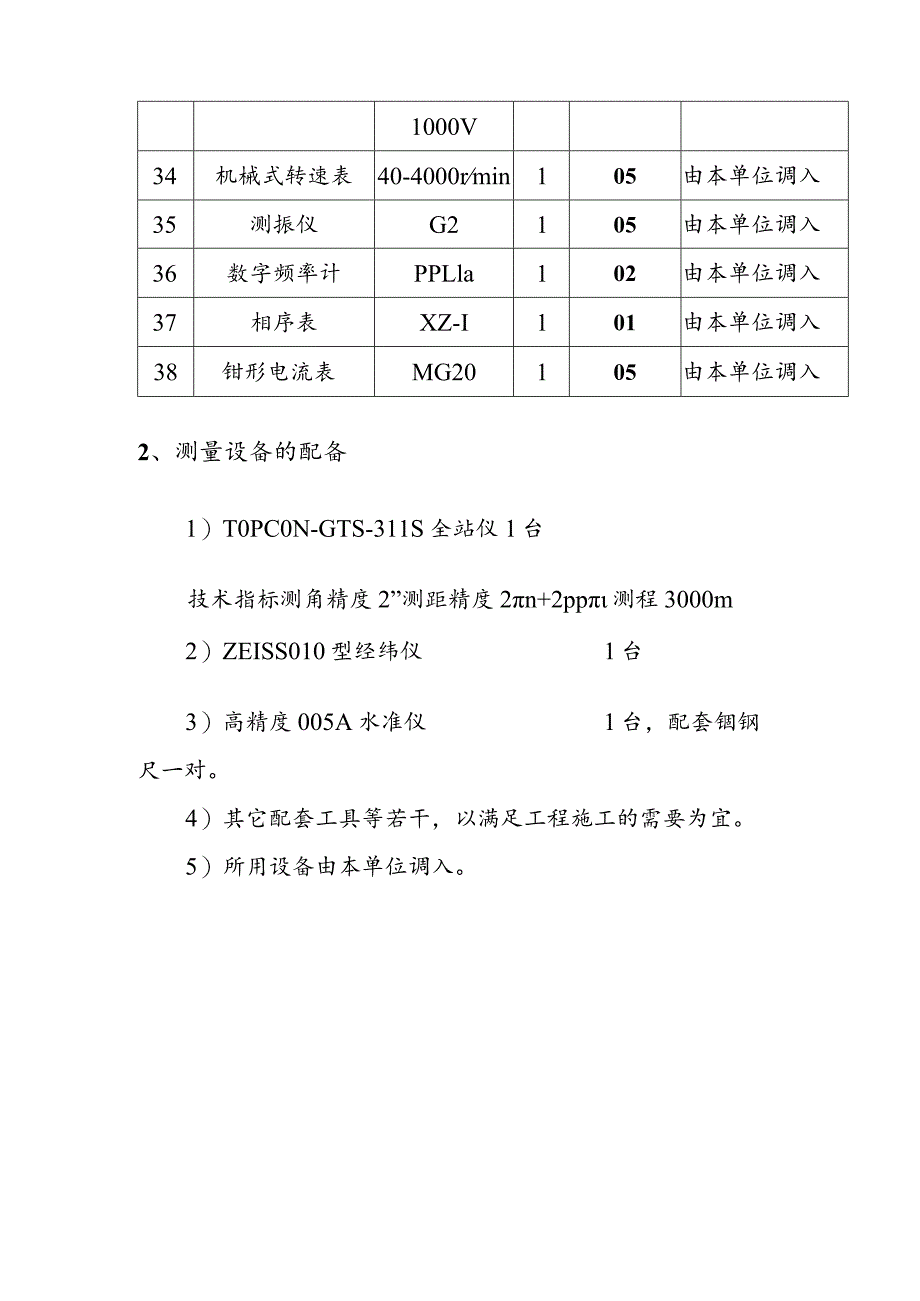 污水处理厂扩建工程主要施工机械设备试验设备仪器仪表配备.docx_第3页