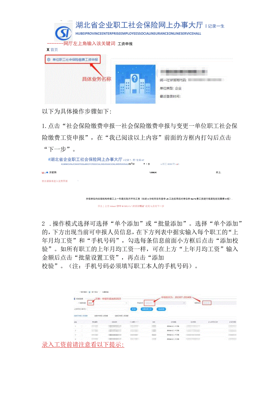 社会保险缴费工资网上申报操作指南.docx_第2页