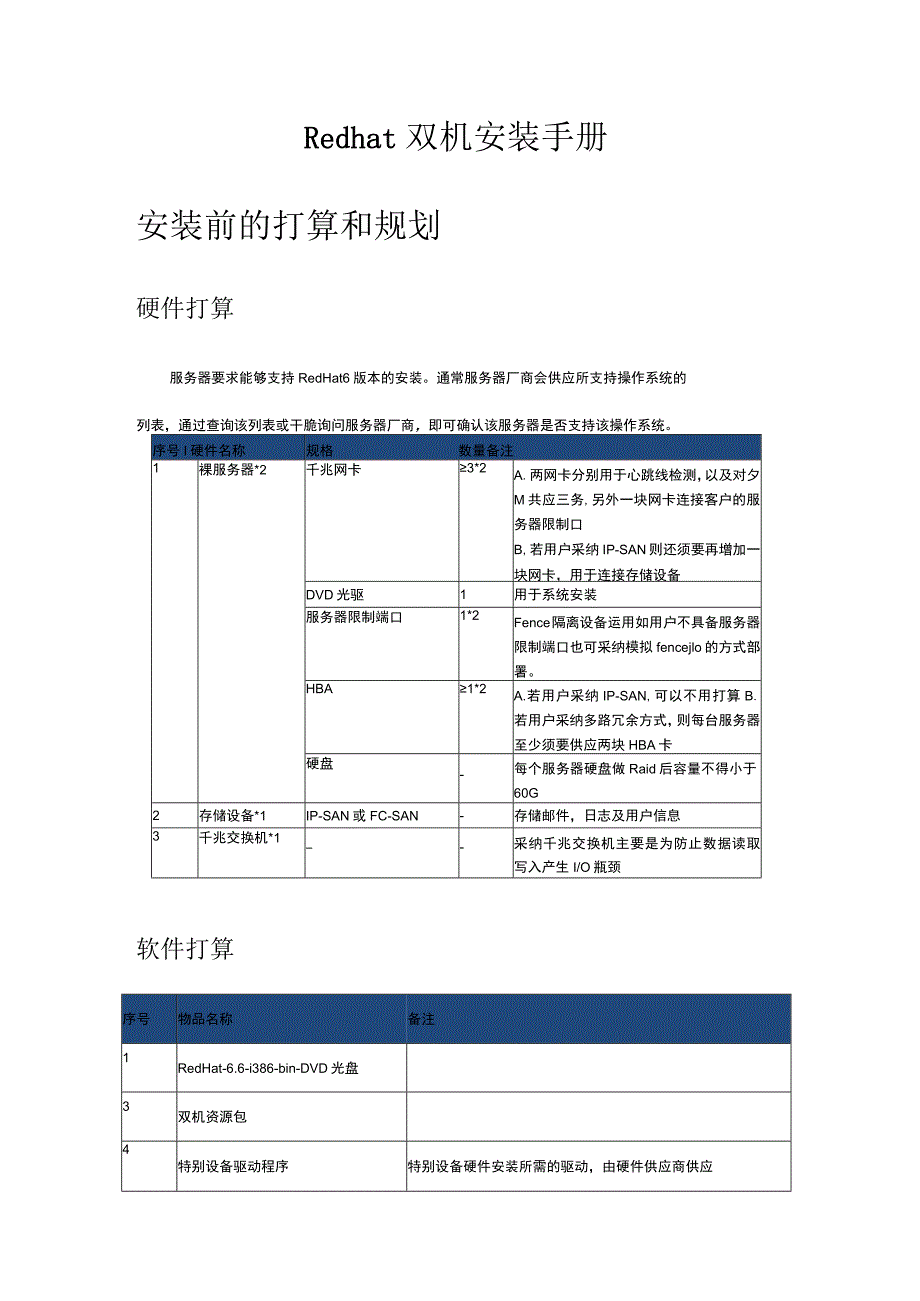 Redhat6.6双机安装手册.docx_第1页