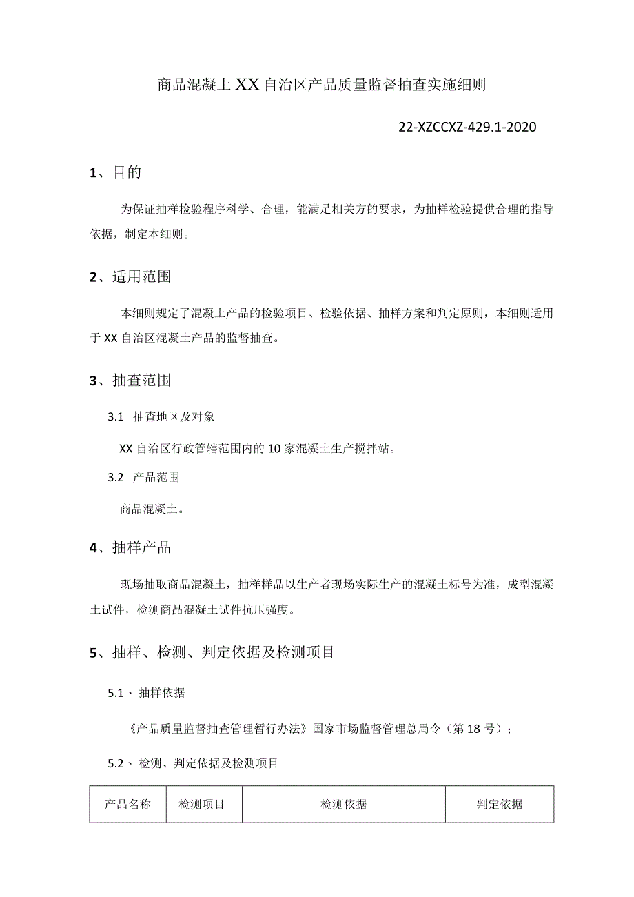 商品混凝土产品质量监督抽查实施细则.docx_第1页