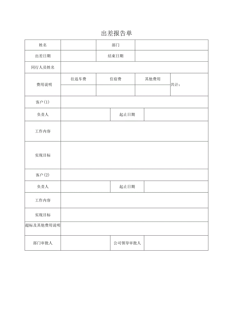 公司出差申请报告单.docx_第2页