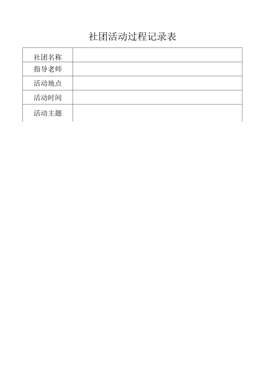 社团活动过程记录表.docx_第1页