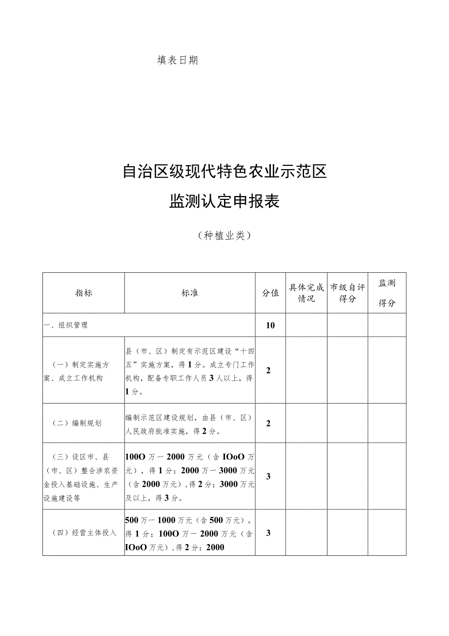 自治区级现代特色农业示范区监测认定申报书.docx_第2页