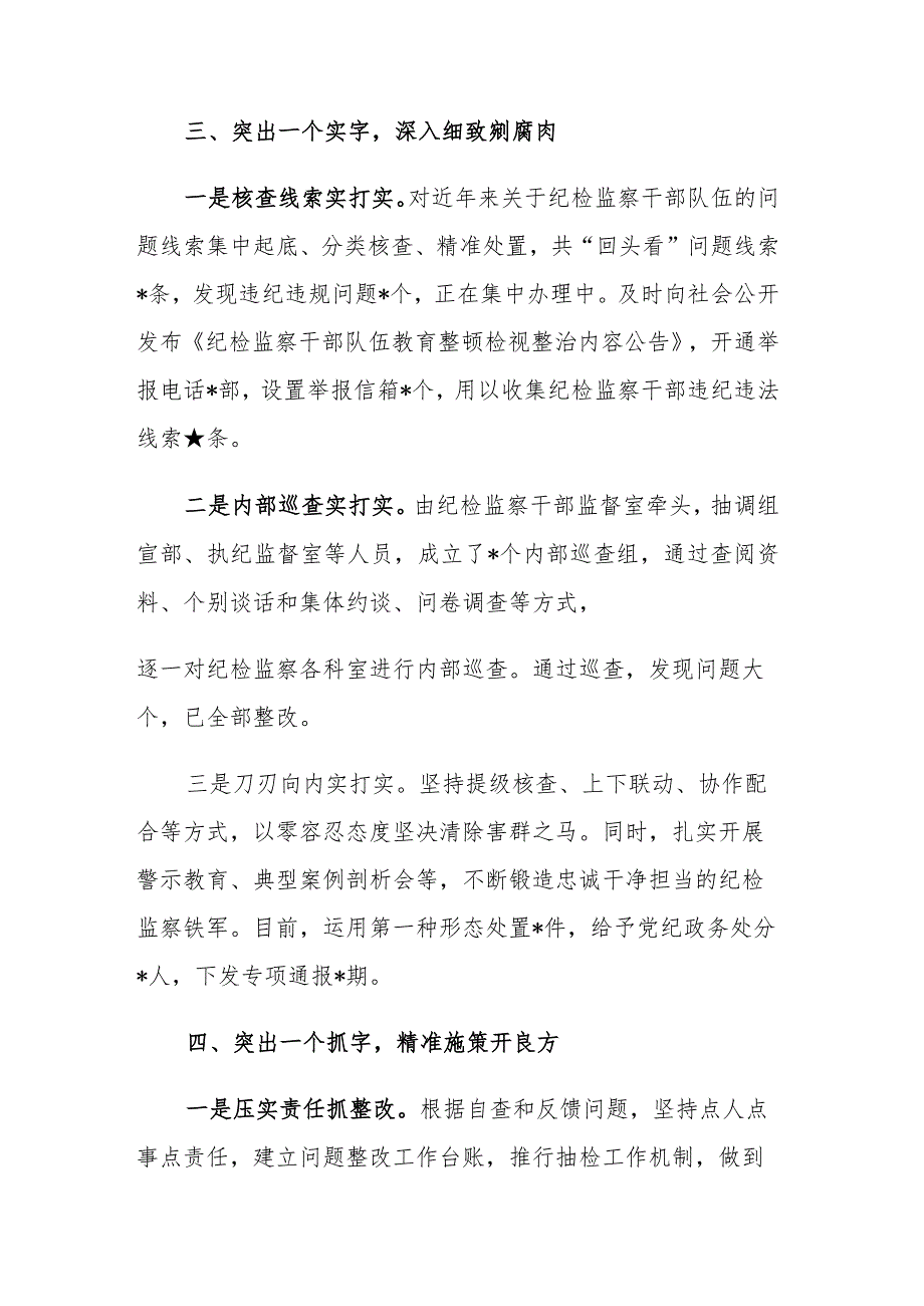 2023年纪委监委纪检监察干部队伍检视整改经验总结材料范文.docx_第3页