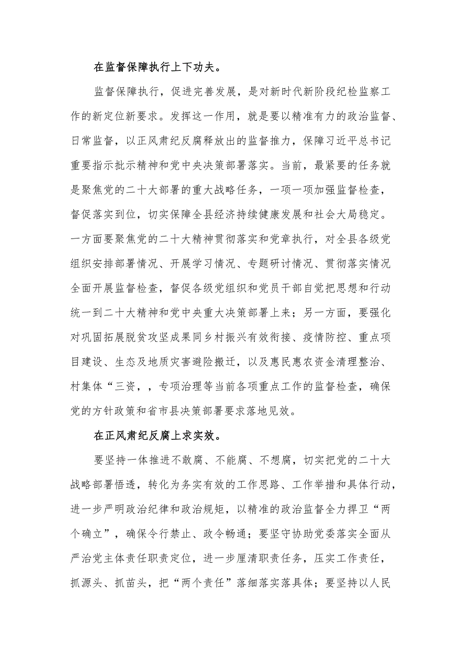 忠诚履职尽责推动纪检监察工作高质量发展研讨发言材料3篇范文.docx_第2页