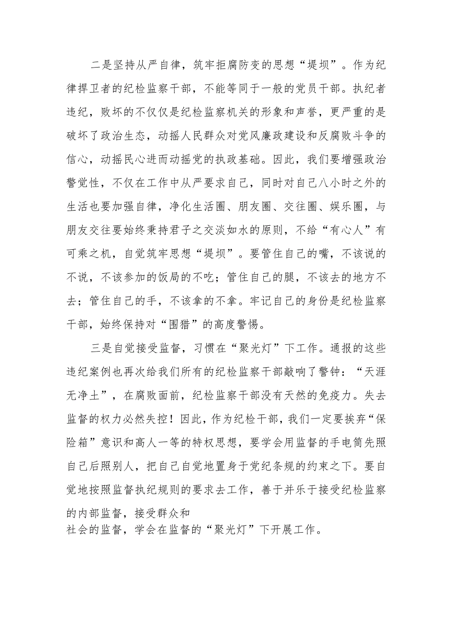 2023纪检监察干部队伍教育整顿活动心得体会发言材料两篇.docx_第2页