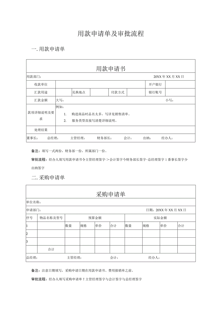 用款申请单及审批流程.docx_第1页